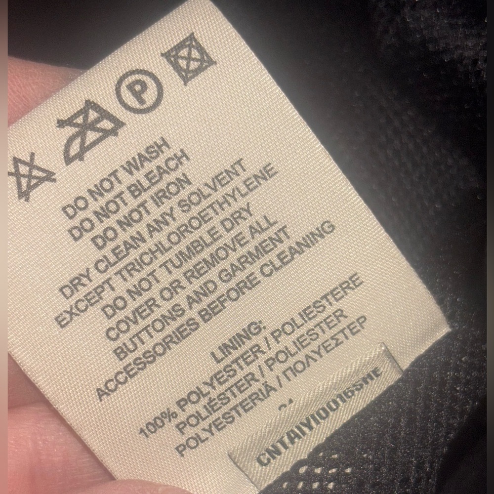 Burberry London Black Double-Breasted Women's Trench Coat 10 Black Missing Belt - Picture 16 of 16